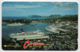 St. Lucia - Cruiseline - 3CSLB (Tall Font) - Santa Lucia