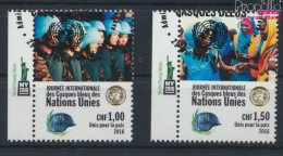 UNO - Genf 954-955 (kompl.Ausg.) Gestempelt 2016 Tag Der Friedenstruppen (10073286 - Used Stamps