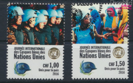 UNO - Genf 954-955 (kompl.Ausg.) Gestempelt 2016 Tag Der Friedenstruppen (10073289 - Used Stamps