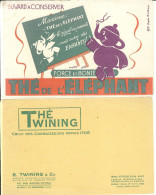 Thé Lipton-thé Wining-thé De L'éléphant- Buvard- Lot De 3 Buvards - Koffie En Thee