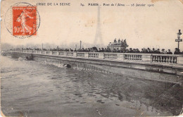 FRANCE - 75 - PARIS - Crue De La Seine - Pont De L'Alma - 28 01 1910 - Carte Postale Ancienne - Autres Monuments, édifices