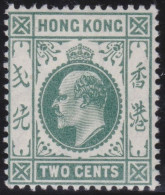 Hong Kong     .    SG    .    92 (2 Scans)  .  1907-11      .    *   .    Mint-hinged - Unused Stamps