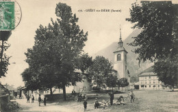 73 - SAVOIE - GRÉSY-SUR-ISÈRE - Vue Sur Place Et église - Animation - Superbe - 10146 - Gresy Sur Isere