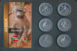 Burundi 2014 Stgl./unzirkuliert Kursmünzen 2014 6 X 5 Francs (10091258 - Burundi