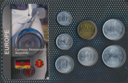 DDR Stgl./unzirkuliert Kursmünzen Stgl./unzirkuliert 1958-1990 1 Pfennig Bis 2 Mark (10091462 - Sets De Acuñados &  Sets De Pruebas