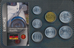 DDR Stgl./unzirkuliert Kursmünzen Stgl./unzirkuliert 1958-1990 1 Pfennig Bis 2 Mark (10091464 - Sets De Acuñados &  Sets De Pruebas