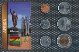 Ghana 2007 Stgl./unzirkuliert Kursmünzen 2007 1 Pesewas Bis 1 Cedi (10091457 - Ghana