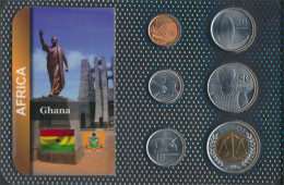 Ghana 2007 Stgl./unzirkuliert Kursmünzen 2007 1 Pesewas Bis 1 Cedi (10091459 - Ghana