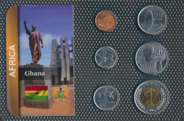 Ghana 2007 Stgl./unzirkuliert Kursmünzen 2007 1 Pesewas Bis 1 Cedi (10091460 - Ghana