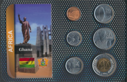 Ghana 2007 Stgl./unzirkuliert Kursmünzen 2007 1 Pesewas Bis 1 Cedi (10091461 - Ghana