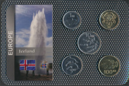 Island Stgl./unzirkuliert Kursmünzen Stgl./unzirkuliert Ab 1992 1 Kronur Bis 100 Kronur (10091575 - Island