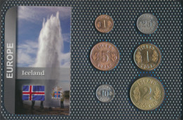 Island Stgl./unzirkuliert Kursmünzen Stgl./unzirkuliert Ab 1946 1 Aurar Bis 2 Kronur (10091567 - Islande