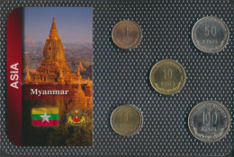 Myanmar Stgl./unzirkuliert Kursmünzen Stgl./unzirkuliert Ab 1999 1 Kyat Bis 100 Kyats (10091268 - Birmania