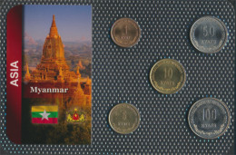 Myanmar Stgl./unzirkuliert Kursmünzen Stgl./unzirkuliert Ab 1999 1 Kyat Bis 100 Kyats (10091271 - Birmania