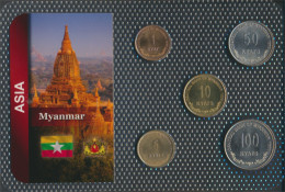 Myanmar Stgl./unzirkuliert Kursmünzen Stgl./unzirkuliert Ab 1999 1 Kyat Bis 100 Kyats (10091273 - Birmania