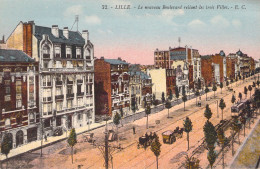 FRANCE - 59 - LILLE - Le Nouveau Boulevard Reliant Les Trois Villes - Carte Postale Ancienne - Lille
