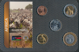 Süd-Sudan  2015 Stgl./unzirkuliert Kursmünzen 2015 10 Piastres Bis 2 Pounds (10091972 - Soudan