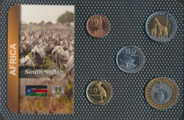 Süd-Sudan  2015 Stgl./unzirkuliert Kursmünzen 2015 10 Piastres Bis 2 Pounds (10091974 - Soedan