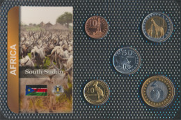 Süd-Sudan  2015 Stgl./unzirkuliert Kursmünzen 2015 10 Piastres Bis 2 Pounds (10091975 - Soedan