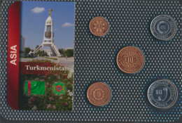 Turkmenistan 1993 Stgl./unzirkuliert Kursmünzen 1993 1 Tenge Bis 50 Tenge (10092061 - Turkménistan