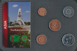 Turkmenistan 1993 Stgl./unzirkuliert Kursmünzen 1993 1 Tenge Bis 50 Tenge (10092063 - Turkmenistan