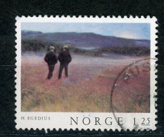 NORVEGE : PEINTURE - Yvert N° 709 Obli. - Usados