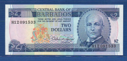BARBADOS - P.42 –  2 DOLLARS ND 1993 UNC-, S/n H12 091533 - Barbados