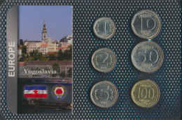 Jugoslawien 1993 Stgl./unzirkuliert Kursmünzen 1993 1 Dinara Bis 100 Dinara (10092134 - Yougoslavie