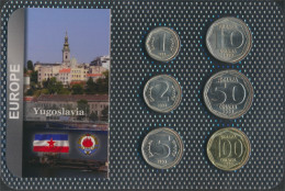 Jugoslawien 1993 Stgl./unzirkuliert Kursmünzen 1993 1 Dinara Bis 100 Dinara (10092136 - Yougoslavie