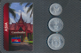Kambodscha 1959 Stgl./unzirkuliert Kursmünzen 1959 10 Sen Bis 50 Sen (10091248 - Cambodja