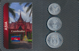 Kambodscha 1959 Stgl./unzirkuliert Kursmünzen 1959 10 Sen Bis 50 Sen (10091248 - Cambodge