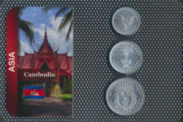 Kambodscha 1959 Stgl./unzirkuliert Kursmünzen 1959 10 Sen Bis 50 Sen (10091249 - Camboya