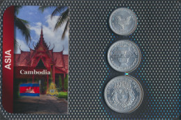 Kambodscha 1959 Stgl./unzirkuliert Kursmünzen 1959 10 Sen Bis 50 Sen (10091253 - Cambodja