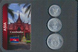 Kambodscha 1959 Stgl./unzirkuliert Kursmünzen 1959 10 Sen Bis 50 Sen (10091254 - Camboya