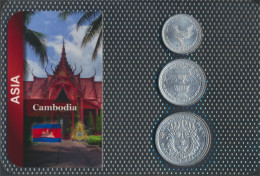 Kambodscha 1959 Stgl./unzirkuliert Kursmünzen 1959 10 Sen Bis 50 Sen (10091256 - Cambodja