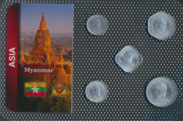 Myanmar 1966 Stgl./unzirkuliert Kursmünzen 1966 1 Pyas Bis 50 Pyas (10091275 - Birmania