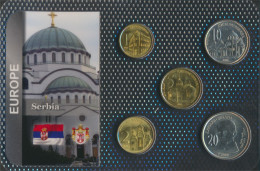 Serbien Stgl./unzirkuliert Kursmünzen Stgl./unzirkuliert Ab 2005 1 Dinar Bis 20 Dinara (10092022 - Serbie