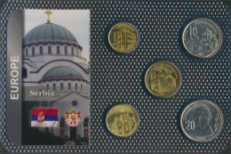 Serbien Stgl./unzirkuliert Kursmünzen Stgl./unzirkuliert Ab 2005 1 Dinar Bis 20 Dinara (10092023 - Serbie