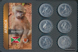 Burundi 2014 Stgl./unzirkuliert Kursmünzen 2014 6 X 5 Francs - Burundi