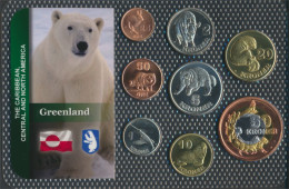 Dänemark - Grönland 2010 Stgl./unzirkuliert Kursmünzen 2010 25 Öre Bis 50 Kroner (10091628 - Greenland