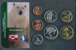 Dänemark - Grönland 2010 Stgl./unzirkuliert Kursmünzen 2010 25 Öre Bis 20 Kroner (10091618 - Greenland