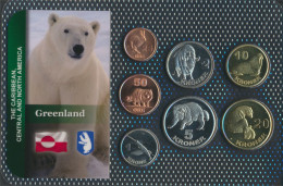 Dänemark - Grönland 2010 Stgl./unzirkuliert Kursmünzen 2010 25 Öre Bis 20 Kroner (10091619 - Greenland