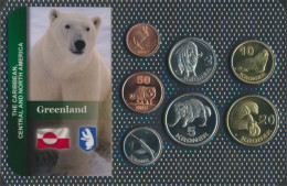 Dänemark - Grönland 2010 Stgl./unzirkuliert Kursmünzen 2010 25 Öre Bis 20 Kroner (10091623 - Groenlandia