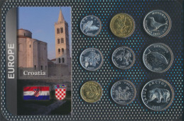 Kroatien 2022 Stgl./unzirkuliert Kursmünzen 2022 1 Lipa Bis 5 Kuna (10092219 - Croatie