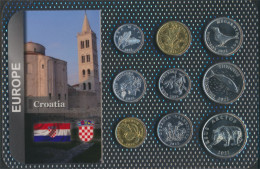 Kroatien 2022 Stgl./unzirkuliert Kursmünzen 2022 1 Lipa Bis 5 Kuna (10092222 - Croatie