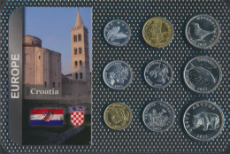 Kroatien 2022 Stgl./unzirkuliert Kursmünzen 2022 1 Lipa Bis 5 Kuna (10092226 - Croatie
