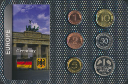 BRD Stgl./unzirkuliert Kursmünzen Stgl./unzirkuliert Ab 1950 1 Pfennig Bis 1 Mark (10092185 - Mint Sets & Proof Sets