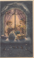 CARTOLINA  BAMBINI,GRUPPI DI BAMBINI&FAMIGLIE,INFANZIA,GIOCHI,ANIMALI,CARTOLINE UMORISTICHE,VIAGGIATA 1954 - Groupes D'enfants & Familles