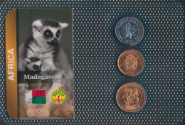 Madagaskar 1996 Stgl./unzirkuliert Kursmünzen 1996 5 Francs Bis 5 Ariary (10092145 - Madagascar