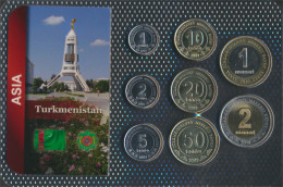 Turkmenistan Stgl./unzirkuliert Kursmünzen Stgl./unzirkuliert Ab 2009 1 Tenge Bis 2 Manat (10092293 - Turkmenistan